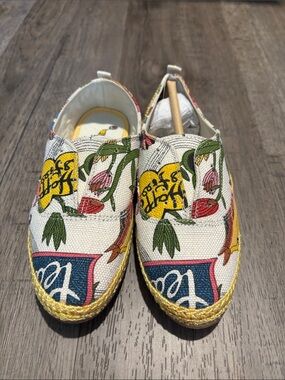 Sakroots White Multi Floral Slip-On Espadrilles